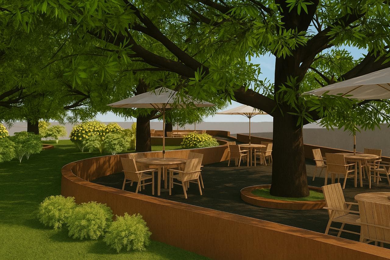 Praça pública do projeto UPA 24h